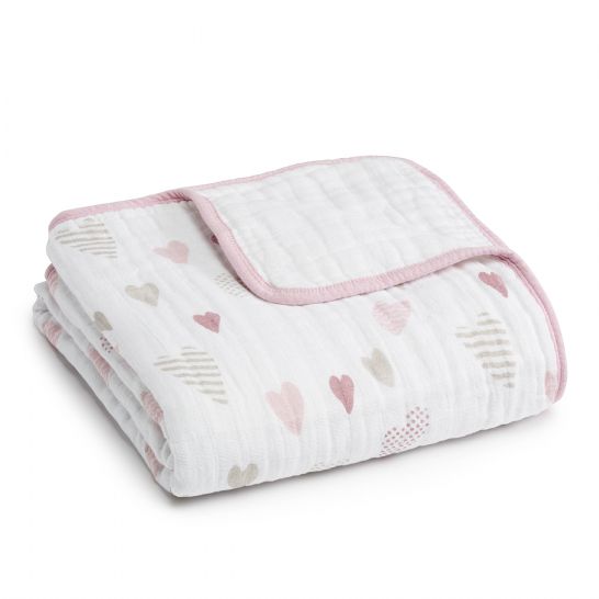 Aden and Anais - heartbreaker classic muslin dreamblanket - Artock Australia