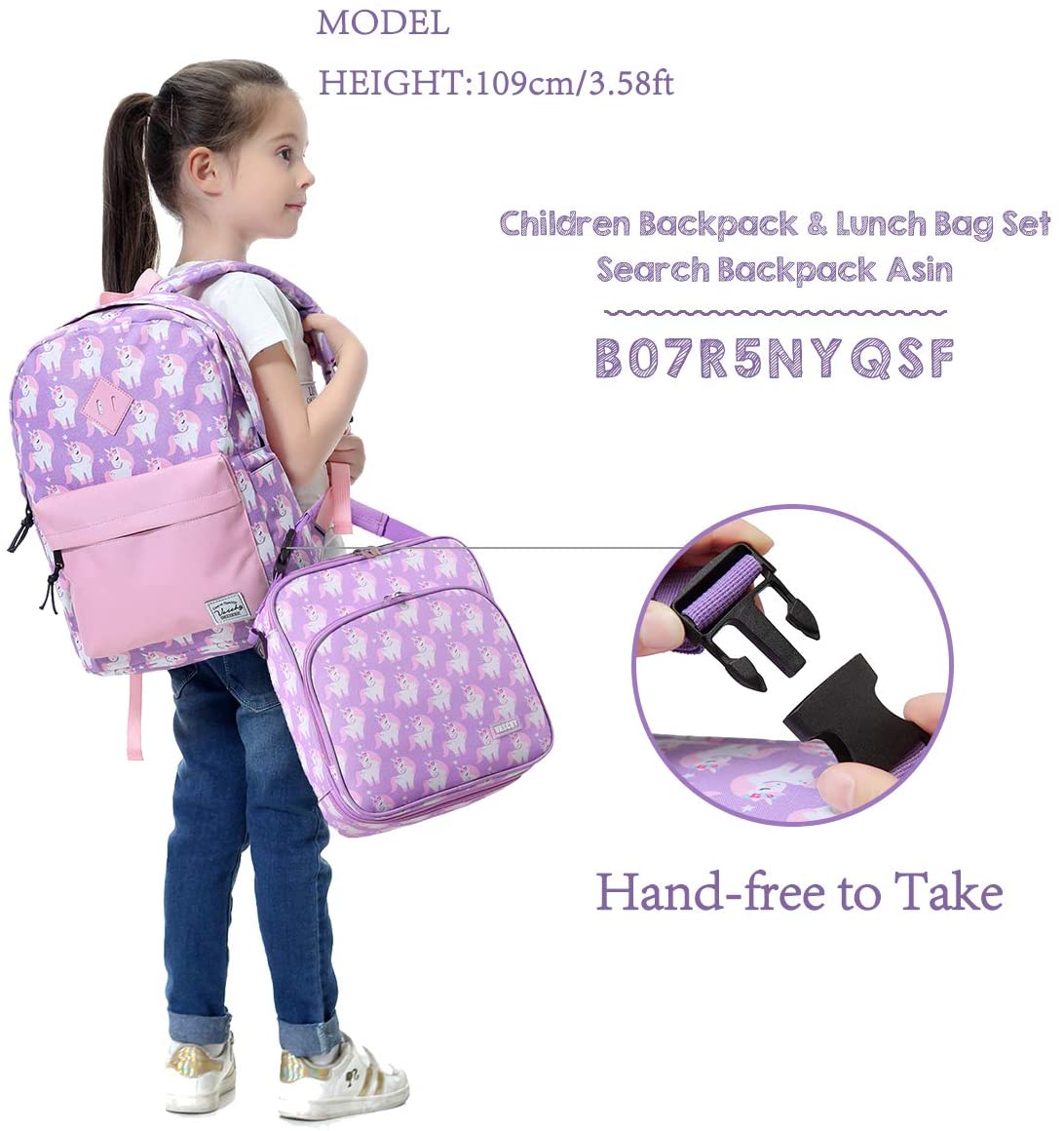 Vaschy Lunch Boxes Bag - Cute Unicorn