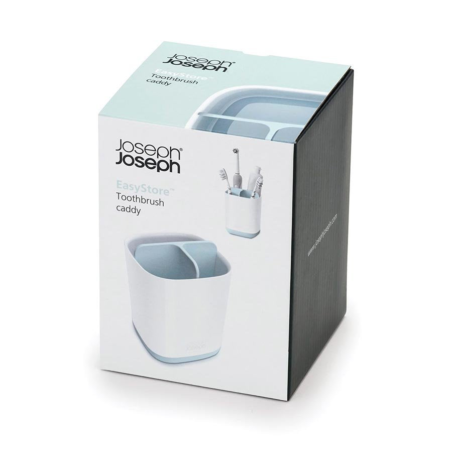 Joseph Joseph - Easy-Store Toothbrush Caddy - Blue/White - Artock Australia