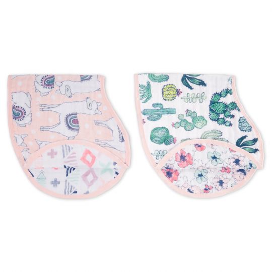 Aden and Anais - trail blooms classic muslin burpy bib 2-pack - Artock Australia