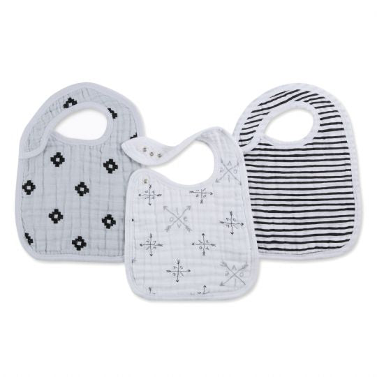 Aden and Anais - lovestruck 3-pack snap bibs - Artock Australia