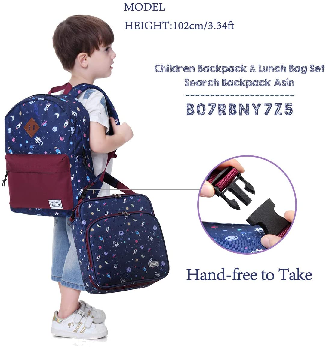 Vaschy Lunch Boxes Bag - Cute Astronaut