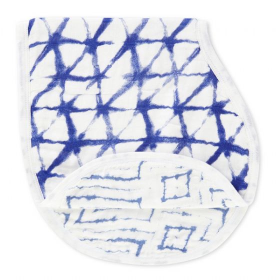 Aden and Anais - indigo silky soft burpy bib single - Artock Australia