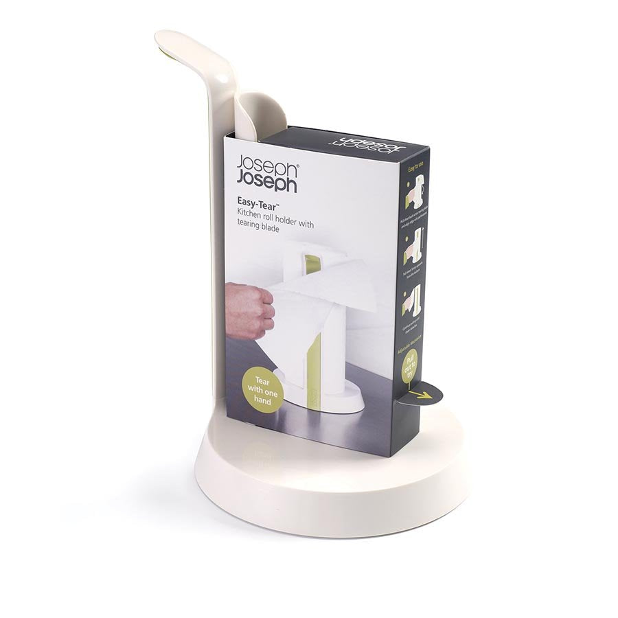 Joseph Joseph - Easy Tear Kitchen Roll Holder-White/Green - Artock Australia
