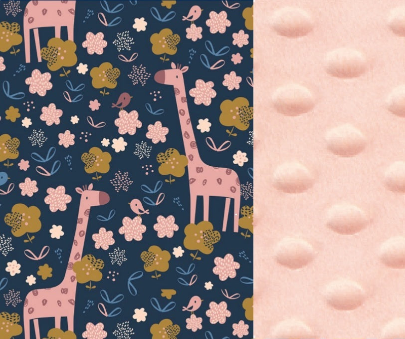 Light Blanket Medium - French Rose Jardin - Powder Pink