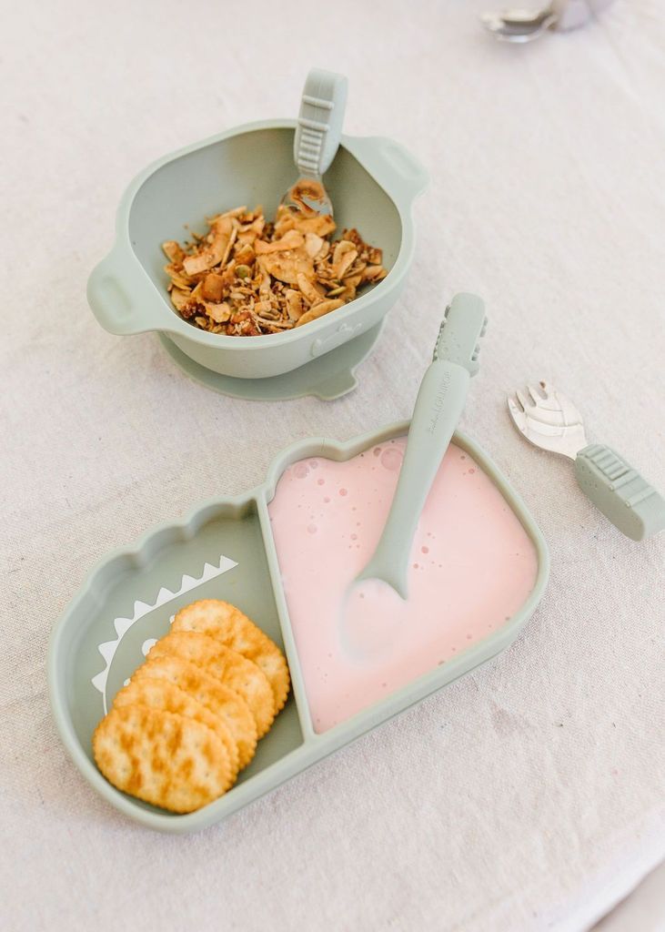 Silicone Suction Snack Plate - Alligator