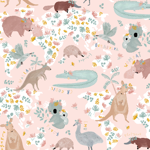 Light Blanket Adult - Dundee Friends Pink - Smoke Mint
