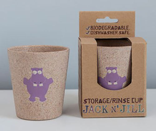 Jack N' Jill | Biodegradable Storage Rinse Cup Hippo | Artock Australia