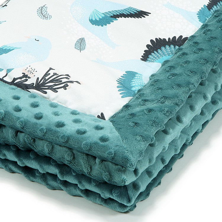 Picnic Mat - Blue Birds - Deep Ocean