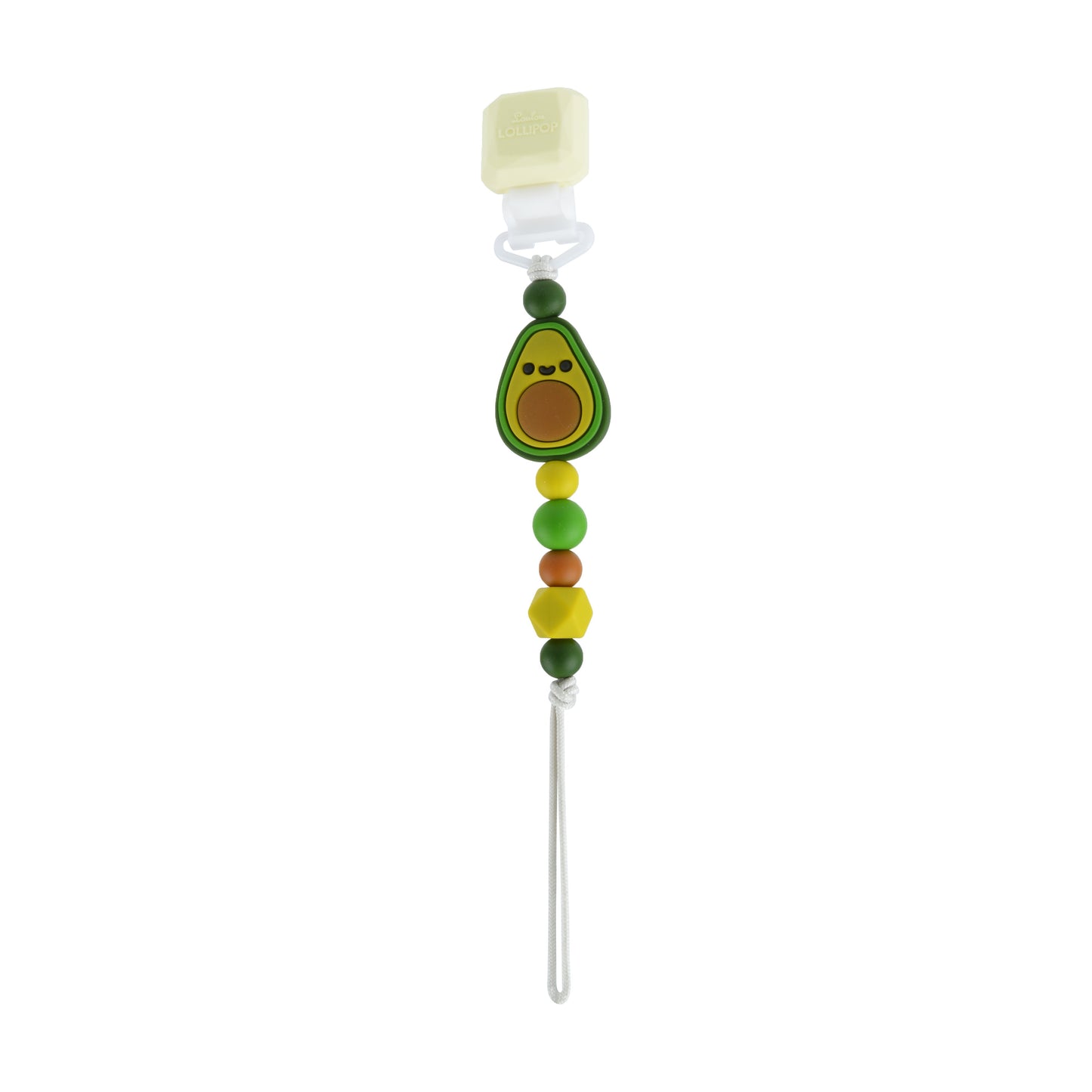 Loulou Lollipop | Darling Pacifier Clip - Avocado | Artock Australia
