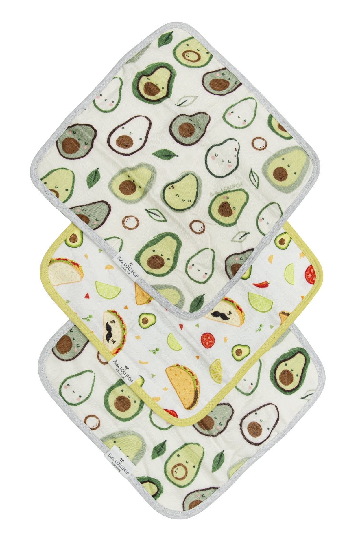 Loulou Lollipop - Washcloth 3-pieces Set - Avocado - Artock Australia