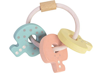 PlanToys | Key Rattle - Pastel | Artock Australia