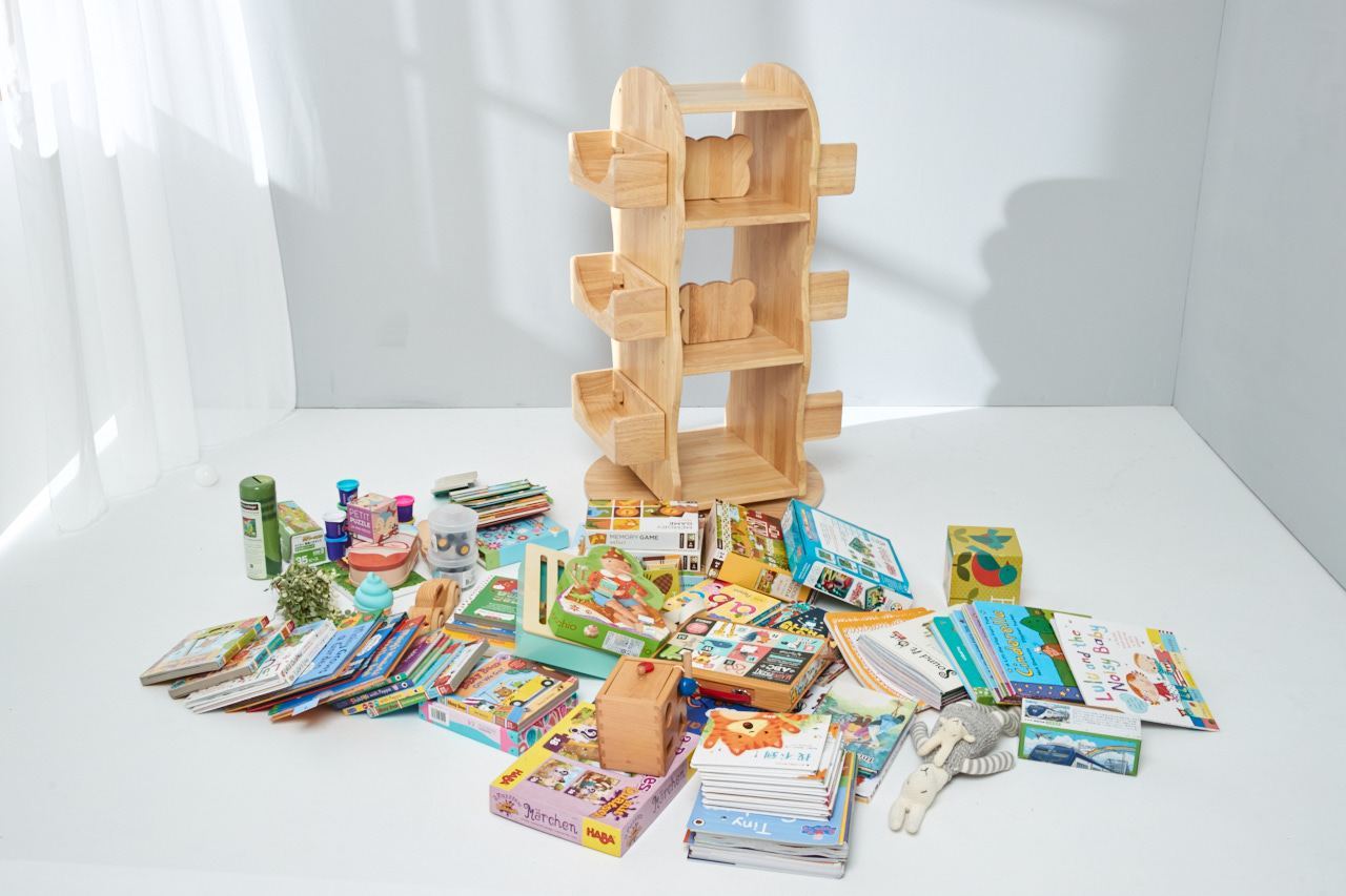 Revolving Wooden Bookcase - MesaSilla - Artock Australia