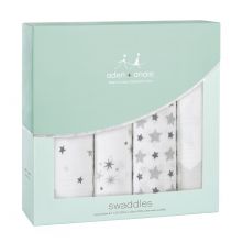 Aden and Anais - twinkle classic 4-pack muslin swaddle - Artock Australia