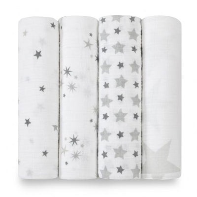 Aden and Anais - twinkle classic 4-pack muslin swaddle - Artock Australia