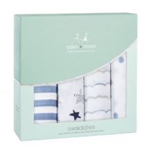 Aden and Anais - rock star 4 PACK CLASSIC SWADDLE - Artock Australia