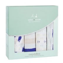 Aden and Anais - high seas 4 PACK CLASSIC SWADDLE - Artock Australia
