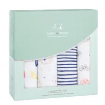 Aden and Anais - leader of the pack 4 PACK CLASSIC SWADDLE - Artock Australia