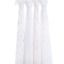 Aden and Anais - lovely reverie classic 4-pack muslin swaddles - Artock Australia