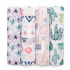 Aden and Anais - trail blooms classic 4-pack muslin swaddle - Artock Australia