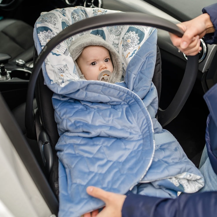 Car seat best sale swaddle blanket safety