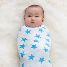 Aden and Anais - fluro blue 2-pk swaddle - Artock Australia