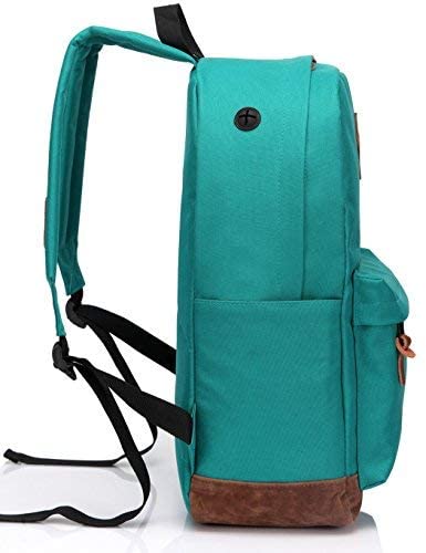 Vaschy Classic School  Backpack - Bluish Green