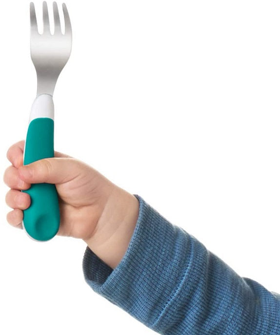 OXO Tot Toddler Fork & Spoon Set with Carry Case - Teal