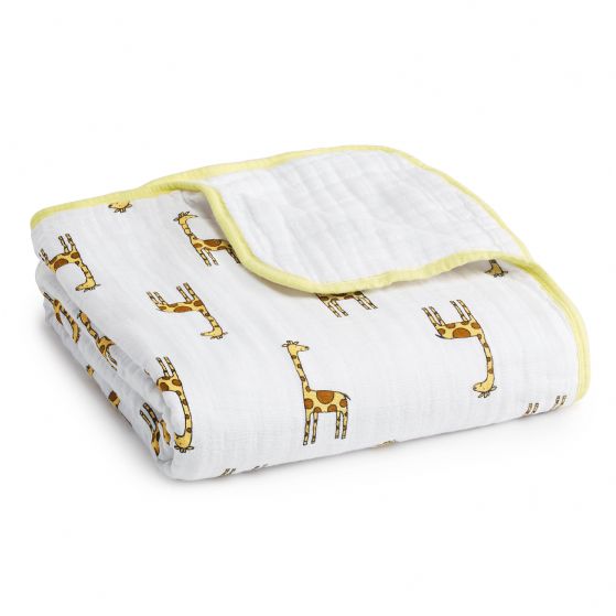 Aden and Anais - jungle jam - giraffe/white classic muslin dreamblanket - Artock Australia