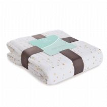 Aden and Anais - metallic gold classic muslin dreamblanket - Artock Australia