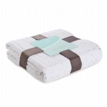 Aden and Anais - metallic silver classic muslin dreamblanket - Artock Australia