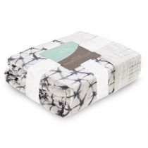 Aden and Anais - pebble shibori oversized silky soft bamboo muslin blanket - Artock Australia