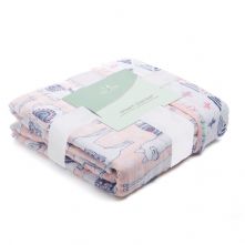 Aden and Anais - trail blooms pretty llama classic muslin dreamblanket - Artock Australia