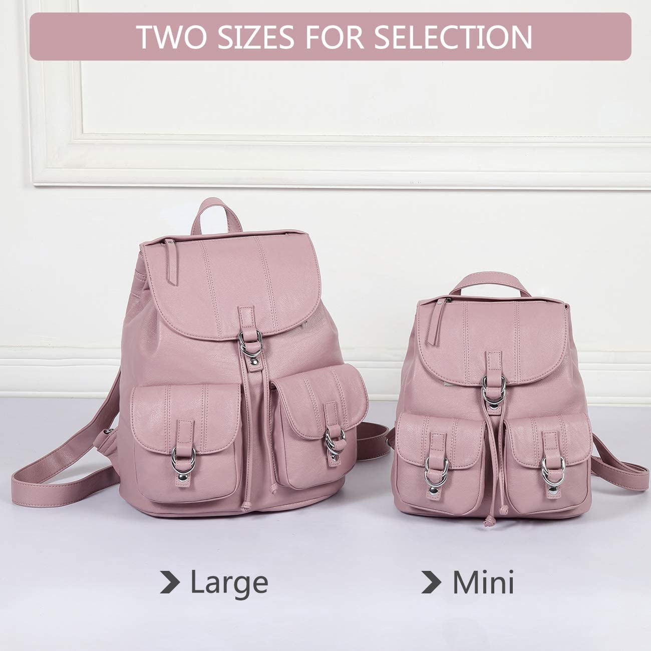 Vaschy Classic Large Backpack- Pink