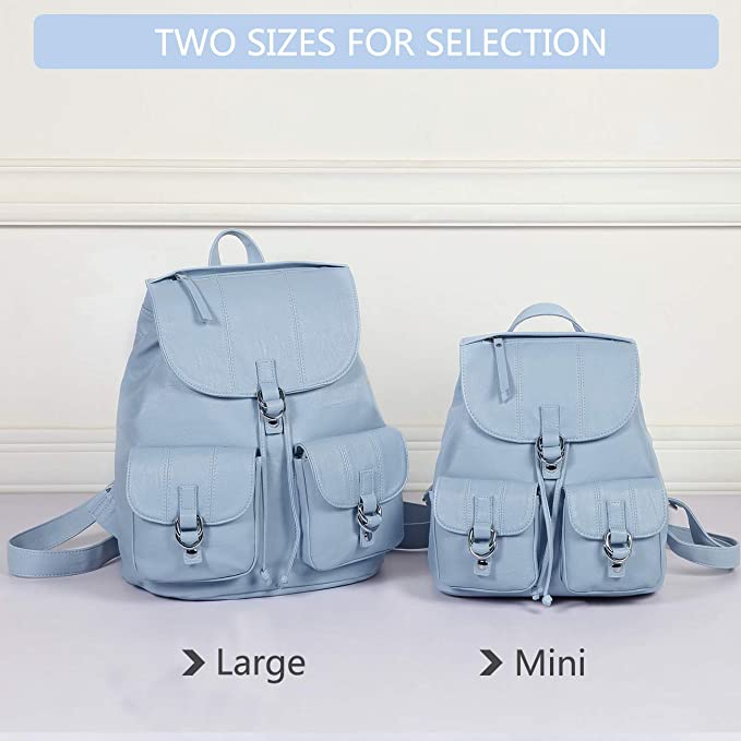 Vaschy Classic Large Backpack- Sky Blue