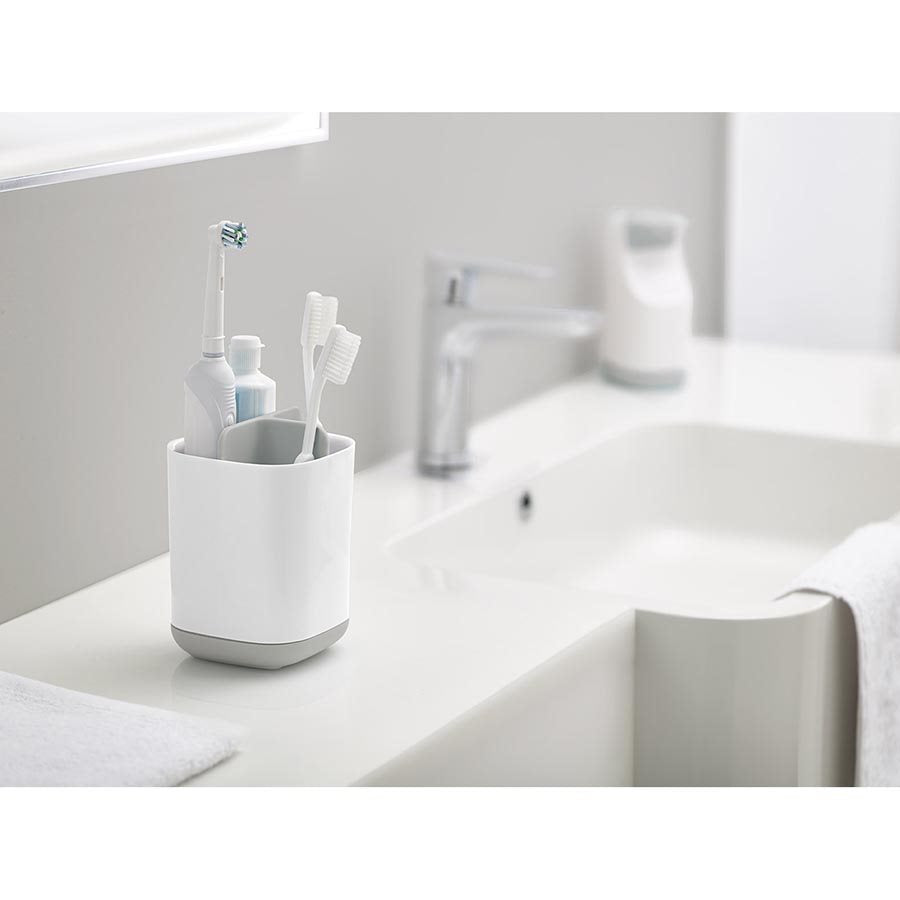 Joseph Joseph - Easy-Store Toothbrush Caddy - Grey/White - Artock Australia