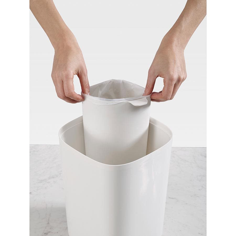 Joseph Joseph - Joseph Josph Split Bathroom Waste Separation Bin-Grey - Artock Australia