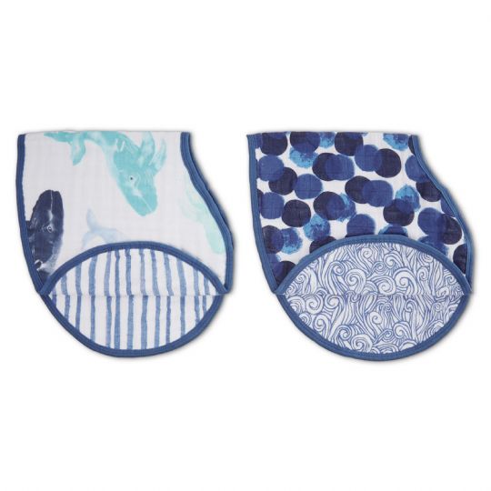 Aden and Anais - seafaring classic muslin burpy bib 2-pack - Artock Australia