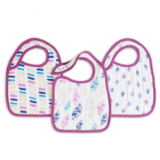 Aden and Anais - wink classic 3-pk snap bibs - Artock Australia