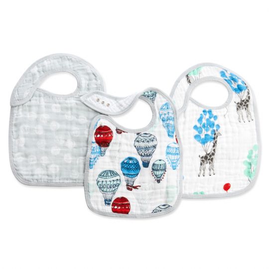 Aden and Anais - dreamride 3-pack classic snap bibs - Artock Australia