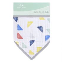 Aden and Anais - 1pk CLASSIC BANDANA BIB LEADER OF THE PACK TRIANGLES - Artock Australia