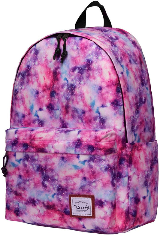 Vaschy Teen Girl School Backpack - Pink Galaxy