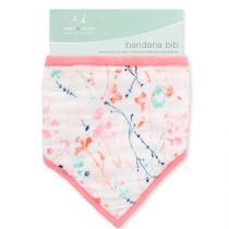 Aden and Anais - petal blooms muslin bandana bib single - Artock Australia