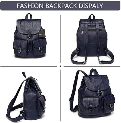 Vaschy Classic Large Backpack- Navy