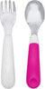 OXO Tot Toddler Fork & Spoon Set with Carry Case - Pink