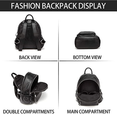 Vaschy Fashion Mini Backpack - Black
