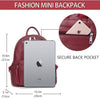 Vaschy Fashion Mini Backpack - Burgundy