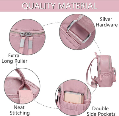 Vaschy Fashion Mini Backpack - Pink