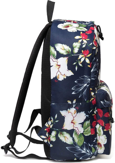 Vaschy Teen Girl School Backpack - Navy blue