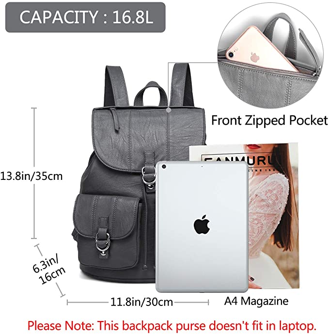 Vaschy Classic Large Backpack- Grey